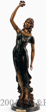 Graziella bronze statue by Auguste Moreau