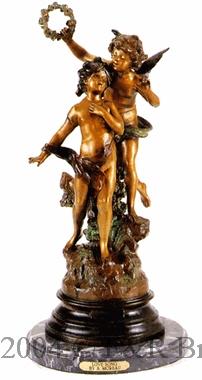 Love Song bronze by Auguste Moreau