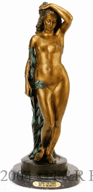Nude On Tree bronze by Auguste Moreau