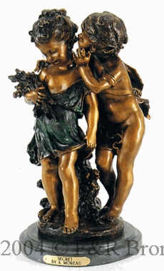 Secret bronze statue by Auguste Moreau