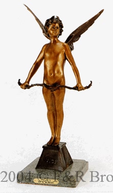 Vici bronze statue by Auguste Moreau