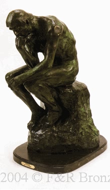 Thinker bronze statue by Auguste Rodin