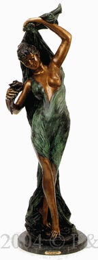 Dancer of Flowers bronze by Ceragieli