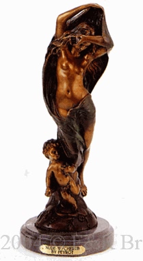Nude with Cherub bronze by Feyrot