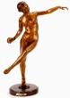 Big Leaguer bronze sculpture by Alloit