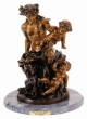 Female Satyr Group bronze sculpture by Clodion