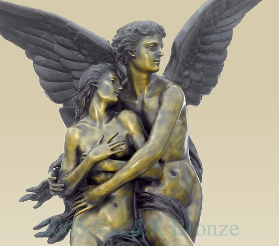 Cupid and Psyche bronze reproduction