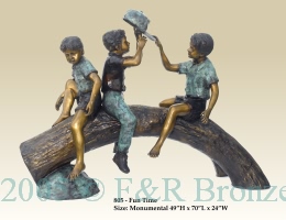 Fun Time bronze sculpture
