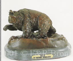 Bear bronze inspired by Frederic Remington