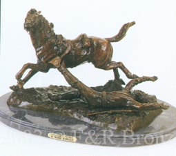 Ambushed Picket bronze by Remington