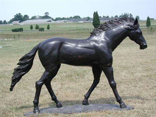Running Quarter Horse Bronze Statue - 6