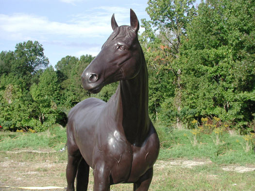 Thoroughbred Horse Bronze Sculpture - 3