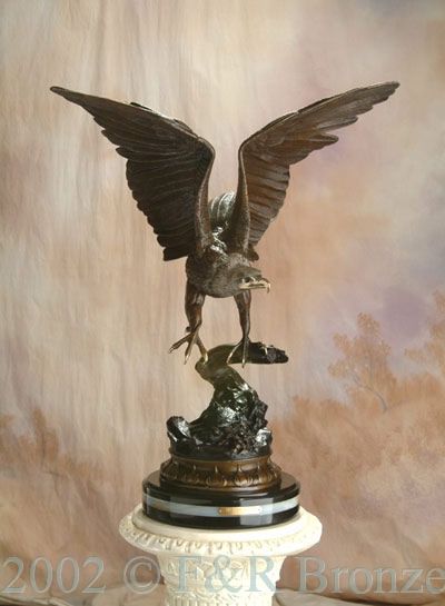 Museum Eagle by Moigniez bronze statue-10