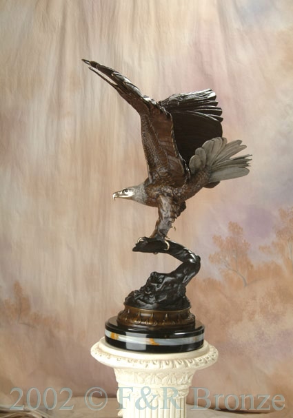 Museum Eagle by Moigniez bronze statue-11