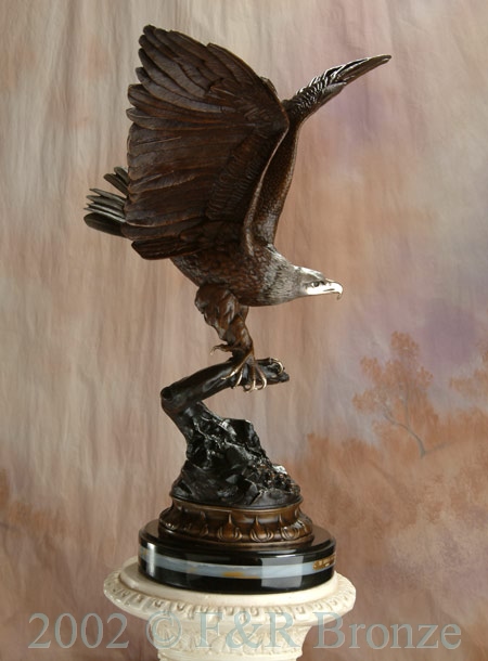 Museum Eagle by Moigniez bronze statue-4