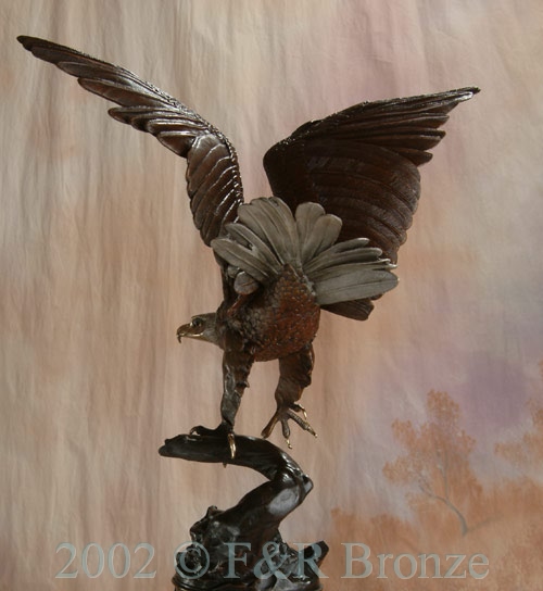 Museum Eagle by Moigniez bronze statue-5