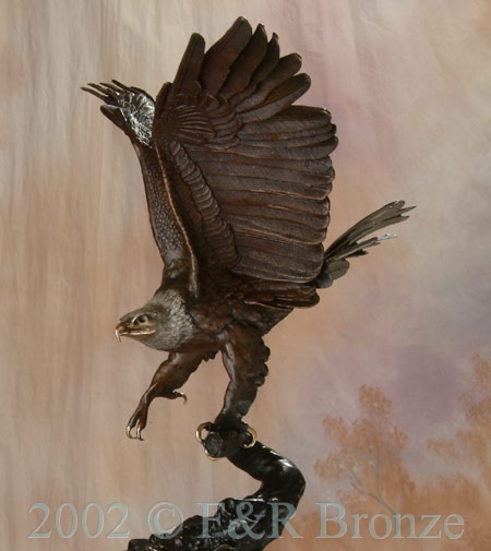 Museum Eagle by Moigniez bronze statue-6