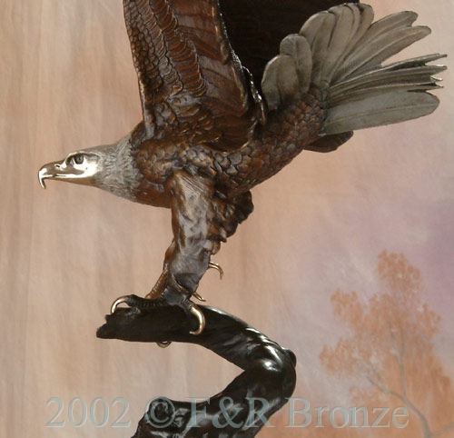 Museum Eagle by Moigniez bronze statue-8