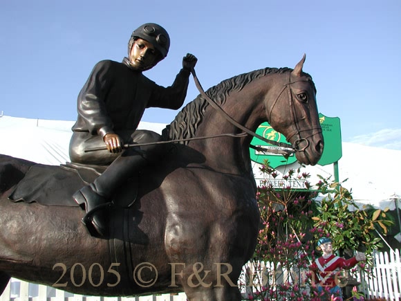 Jockey on Horse bronze-8