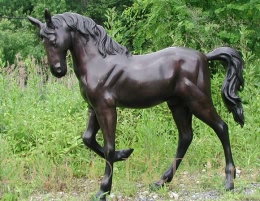 Horse Walking Bronze sculpture