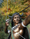 Life Size Indian with Bow and Arrow bronze