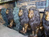 Life Size Seated Lion bronze sculpture