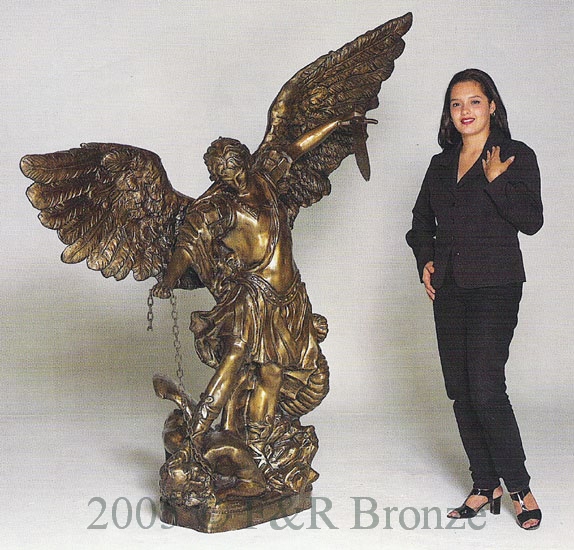 Monumental Angel bronze statue by Williams