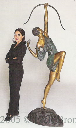 Diane the Archer bronze by Lefaguays