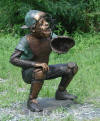 Baseball Catcher Boy bronze statue