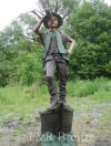 Explorer Boy bronze sculpture