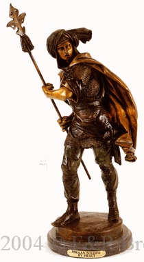 Persian Soldier bronze by Pieaut