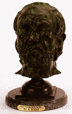 Man With Broken Nose bronze by Rodin