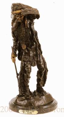 Chief White Cloud bronze by Carl Kauba