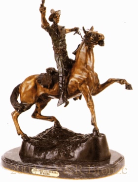 Soldier On Horse bronze by Carl Kauba