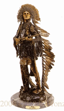 War bronze statue by Karl Kauba