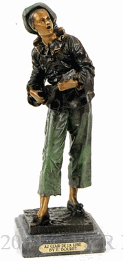 Au Claire De La Lune bronze by Bouret