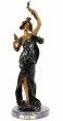Rose Girl bronze statue by Bauche