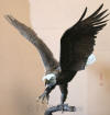 Monumental Eagle bronze statue by Jules Moigniez