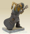 Boy Playing Guitar bronze statue