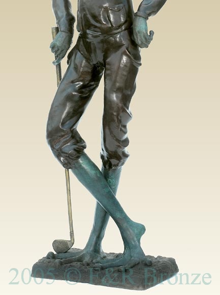 Frog with Cigar bronze