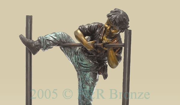 Gymnastic Boys bronze reproduction