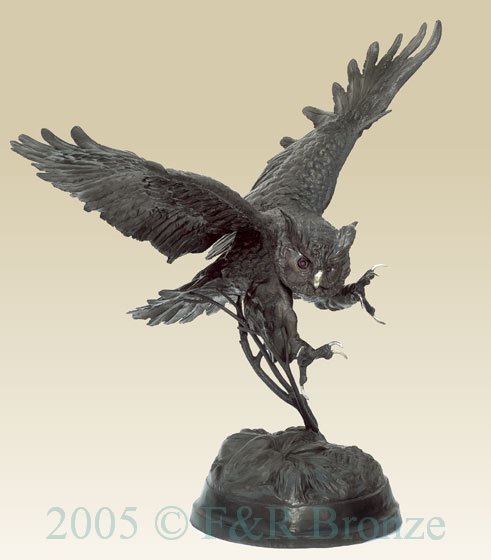 Monumental Owl Sculpture
