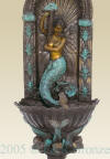 Mermaid On Wall bronze fountain