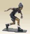 Rollerblading Girl bronze