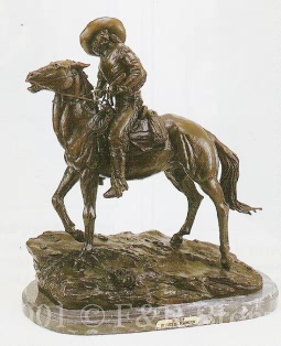 Scout bronze inspired by Frederic Remington