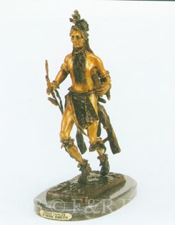 Indian Dancer bronze inspired by Frederic Remington