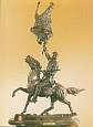 Buffalo Signal Bronze Statue by Frederic Remington