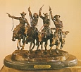 Coming Thru the Rye Bronze Statue by Frederic Remington