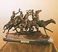Old Dragoons Bronze Statue by Frederic Remington