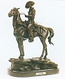 Puncher Bronze Sculpture inspired by Frederic Remington